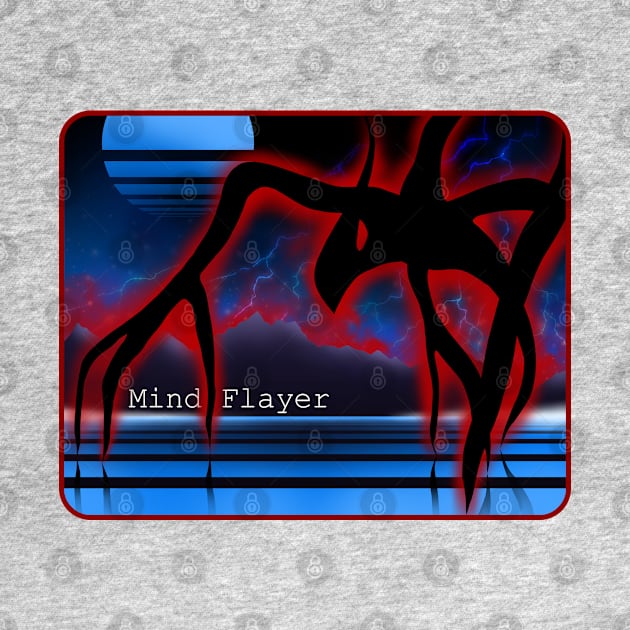 The Mind Flayer 80's poster by Anilia